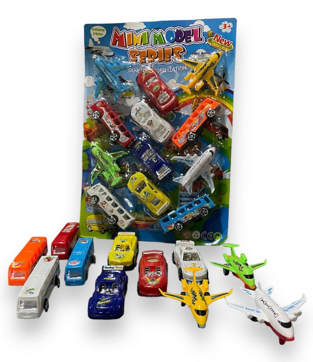 Set De Carritos Con Aviones 